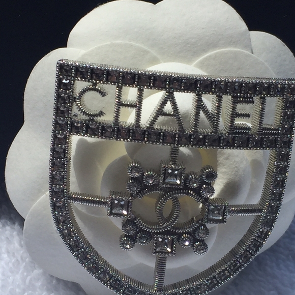 Authentic Chanel Shield Brooch - Picture 2 of 5